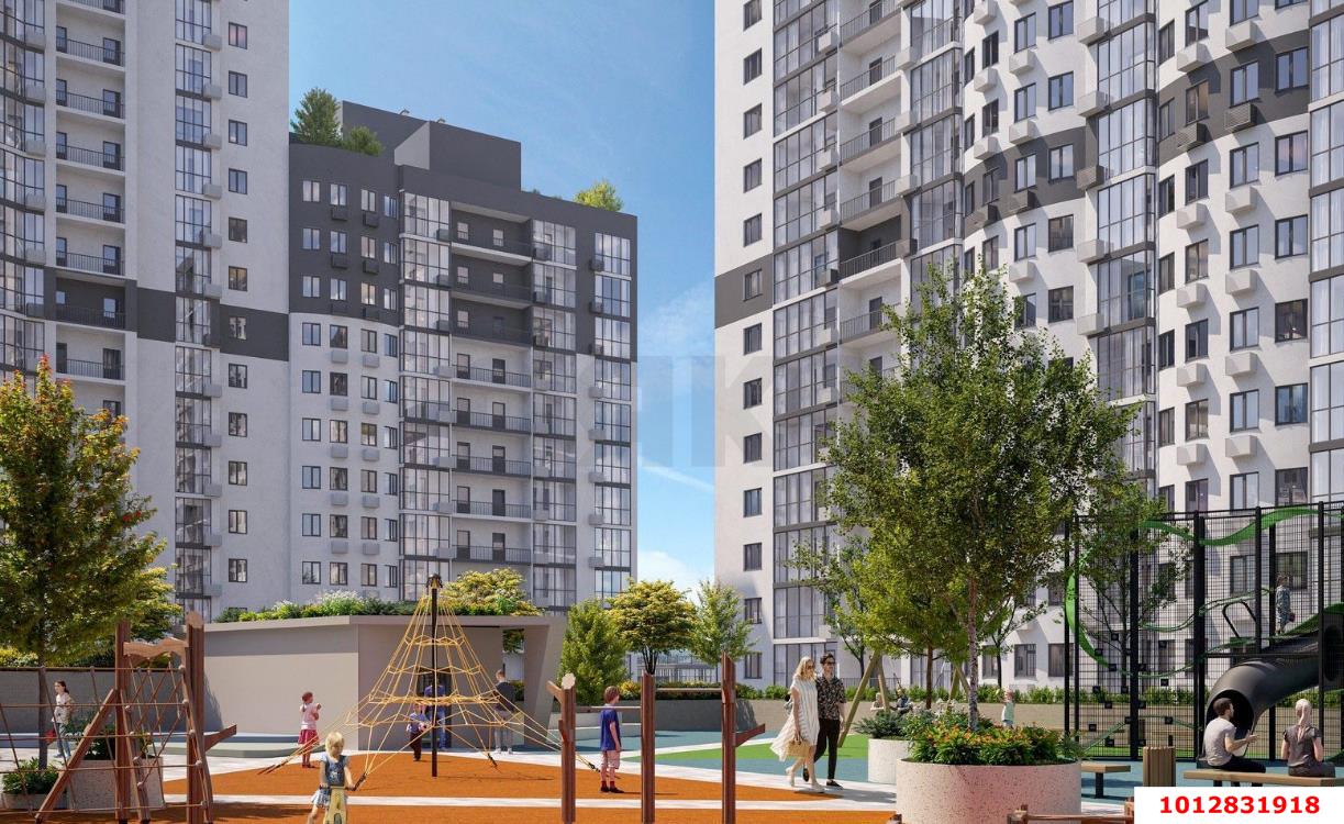 Фото №2: 1-комнатная квартира 42 м² - Краснодар, жилой комплекс Кино, ул. Уральская, 100/5
