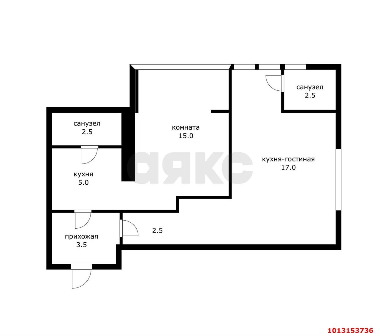 Фото №18: 1-комнатная квартира 48 м² - Краснодар, Центральный, ул. Коммунаров, 270