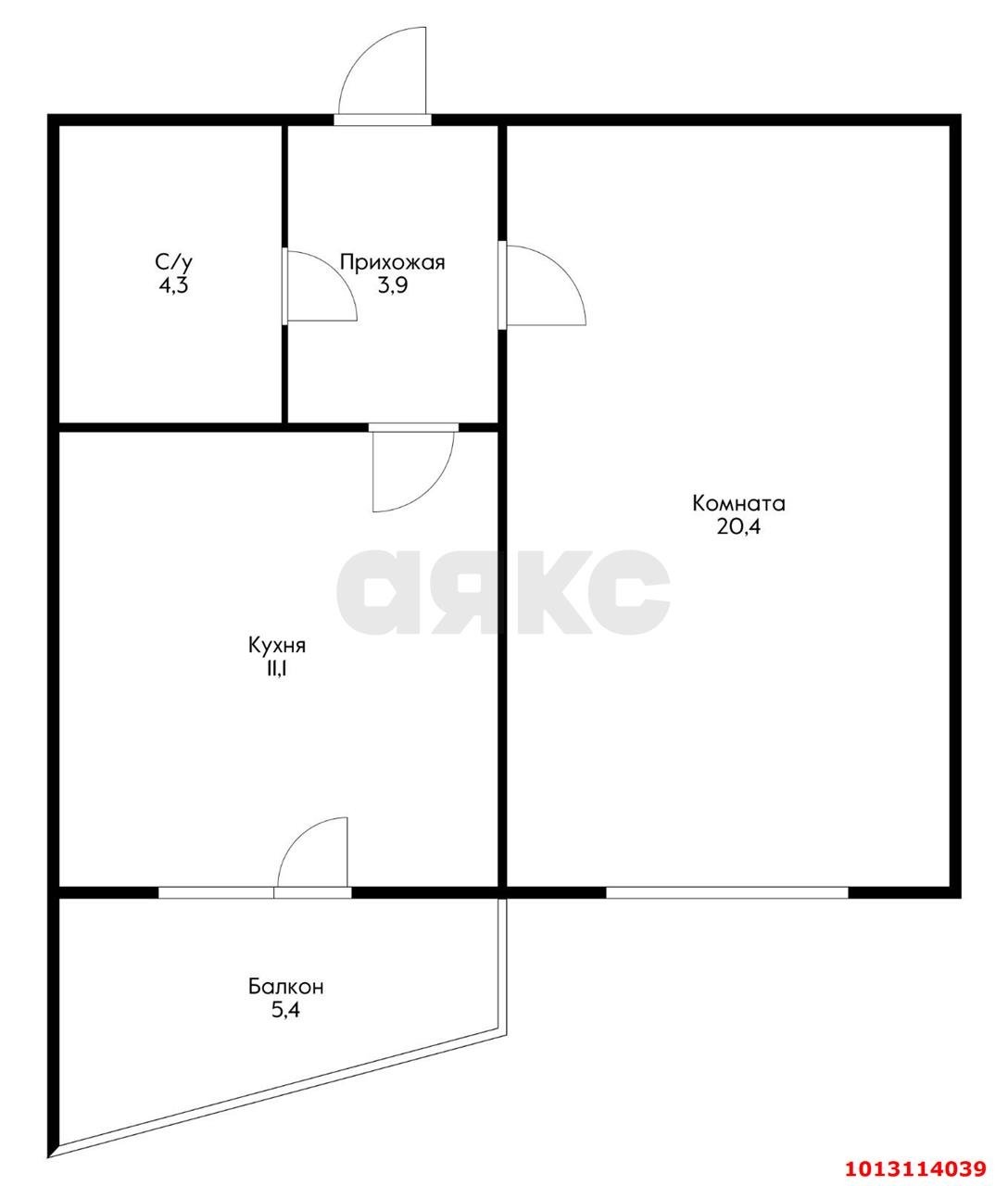 Фото №11: 1-комнатная квартира 45 м² - Краснодар, Новый, ул. 9-я Тихая, 5
