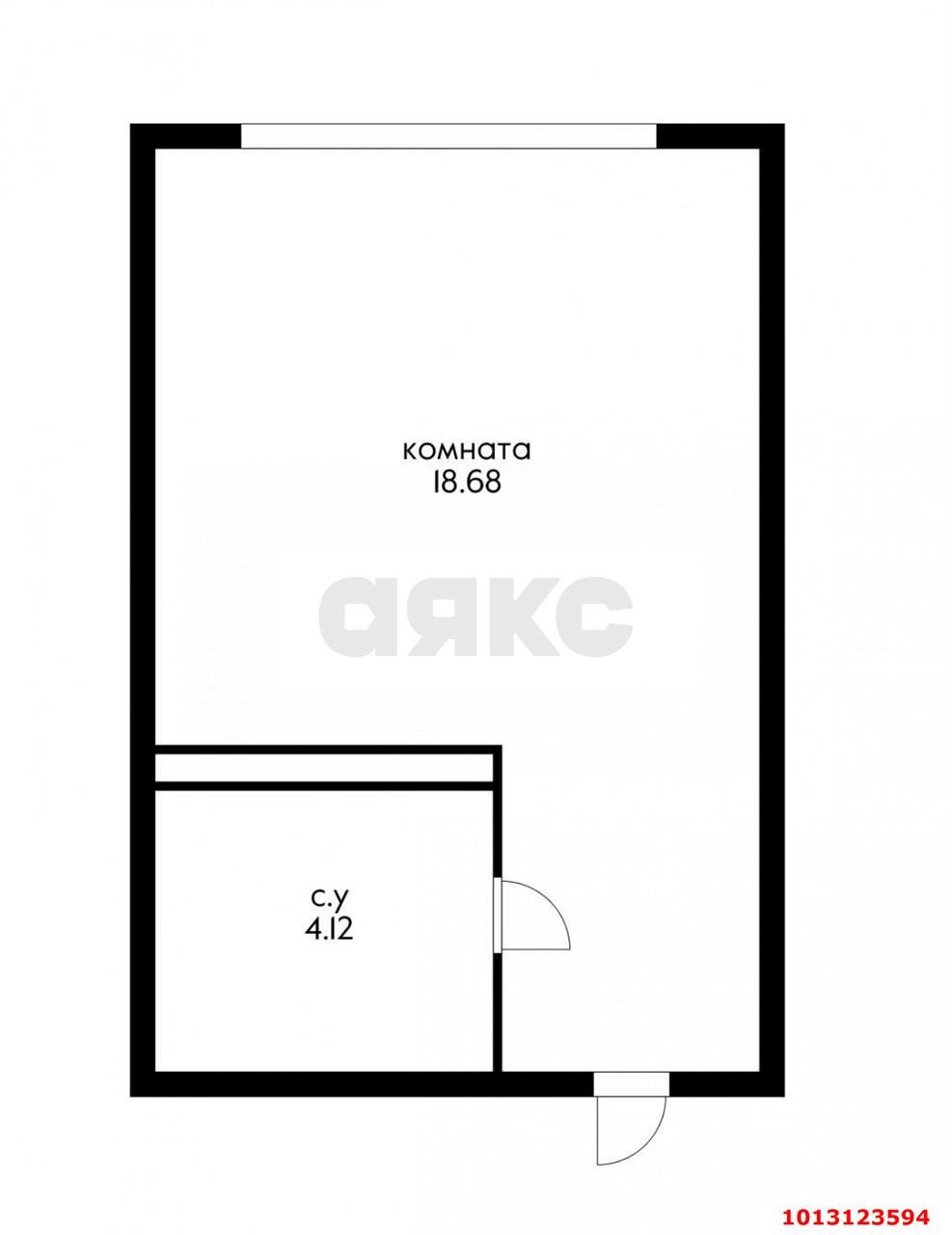 Фото №2: Студия 22 м² - Краснодар, Черёмушки, ул. Обрывная, 132/1к2