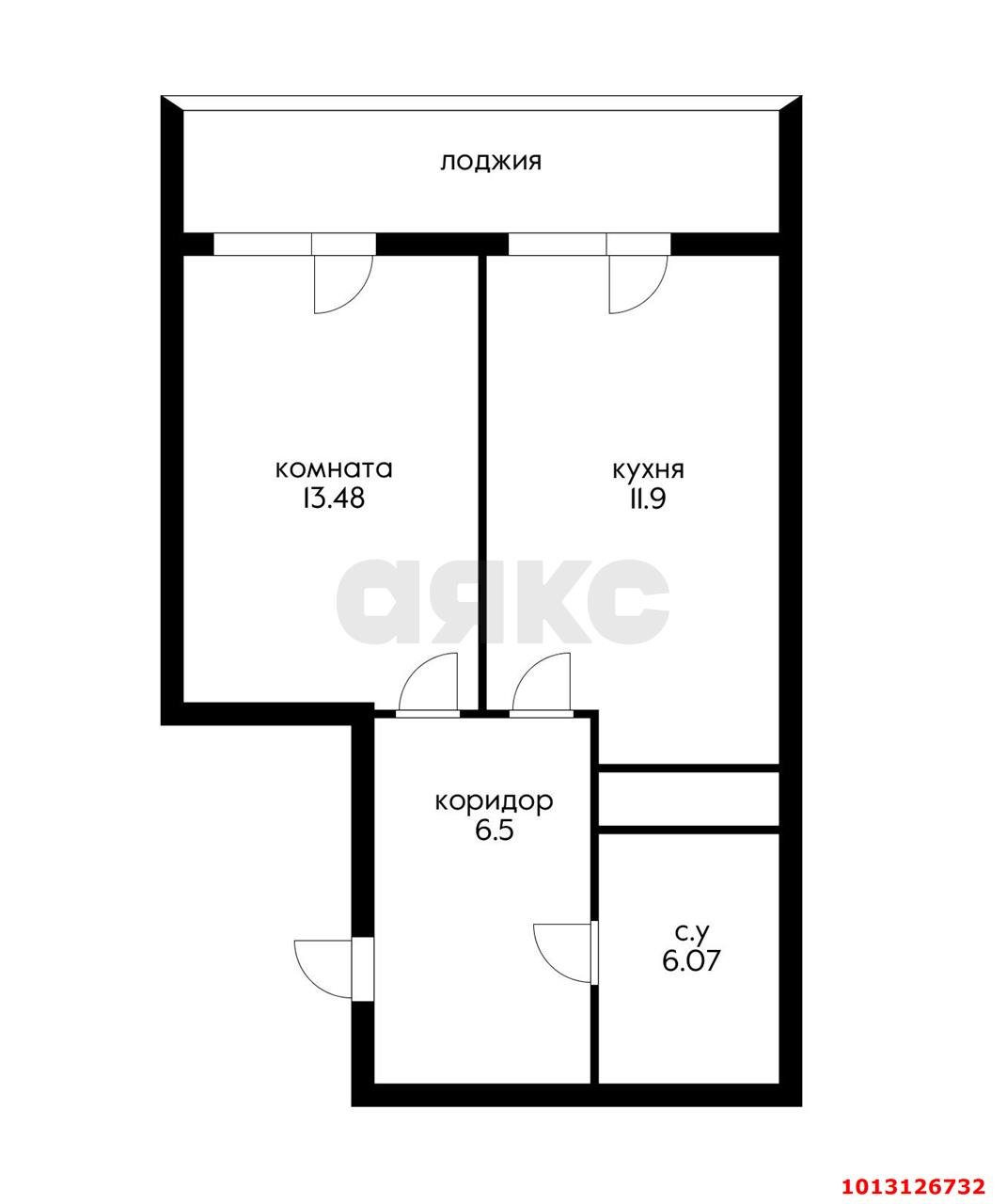 Фото №7: 1-комнатная квартира 39 м² - Знаменский, Родные Просторы, ул. Природная, 10Бк3