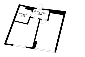 Фото №5: 1-комнатная квартира 28 м² - Краснодар, мкр. жилой комплекс Фонтаны, ул. Старокубанская, 2/23к1