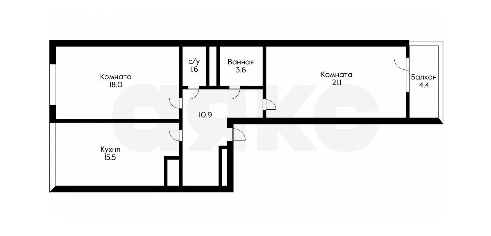 Фото №13: 2-комнатная квартира 75 м² - Краснодар, Пашковский, Карасунский внутригородской округ, мкр. жилой комплекс Империал, ул. Бородинская, 137к2