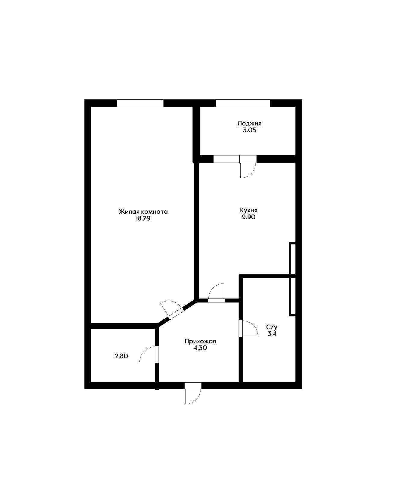 Фото №19: 1-комнатная квартира 45 м² - Краснодар, Центральный внутригородской округ, Центральный, мкр. ЖК Большой, ул. Красная, 176лит4