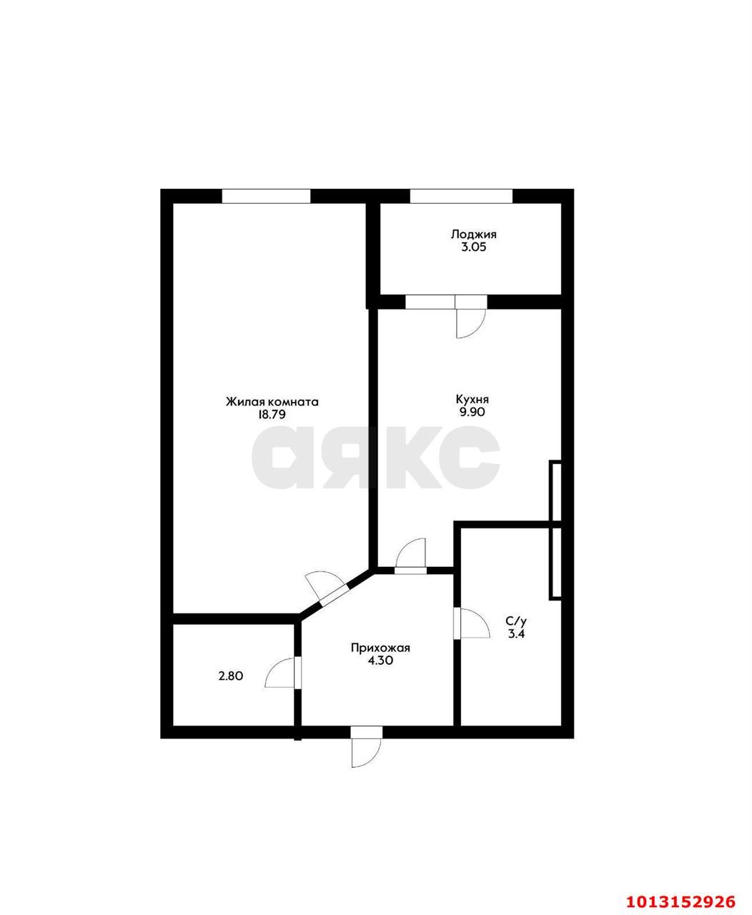 Фото №19: 1-комнатная квартира 45 м² - Краснодар, Центральный, ул. Красная, 176