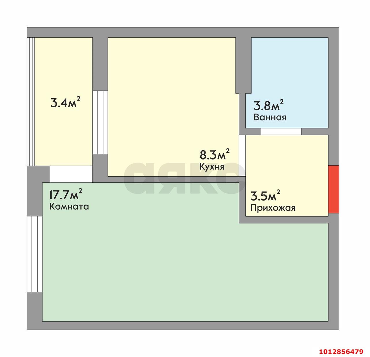 Фото №5: 1-комнатная квартира 37 м² - Краснодар, Восточно-Кругликовский, ул. имени 40-летия Победы, 93