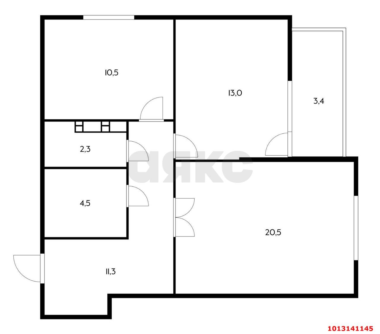 Фото №9: 2-комнатная квартира 66 м² - Краснодар, жилой комплекс Сормовский, ул. Сормовская, 202/1