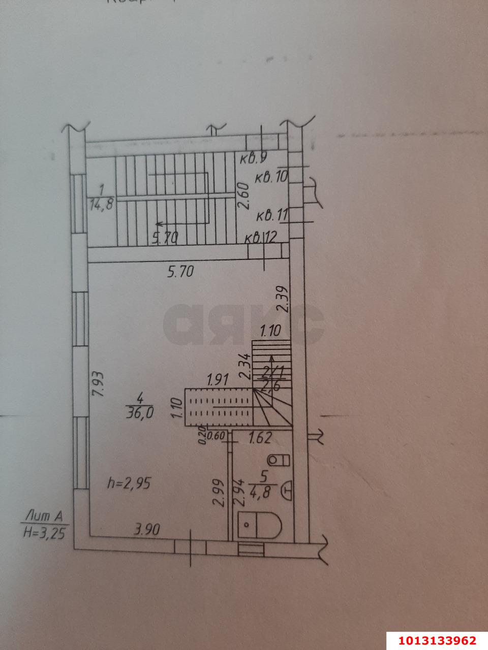 Фото №12: 3-комнатная квартира 102 м² - Краснодар, Прикубанский внутригородской округ, Завод Радиоизмерительных Приборов, мкр. Музыкальный, ул. Дементия Красюка, 45