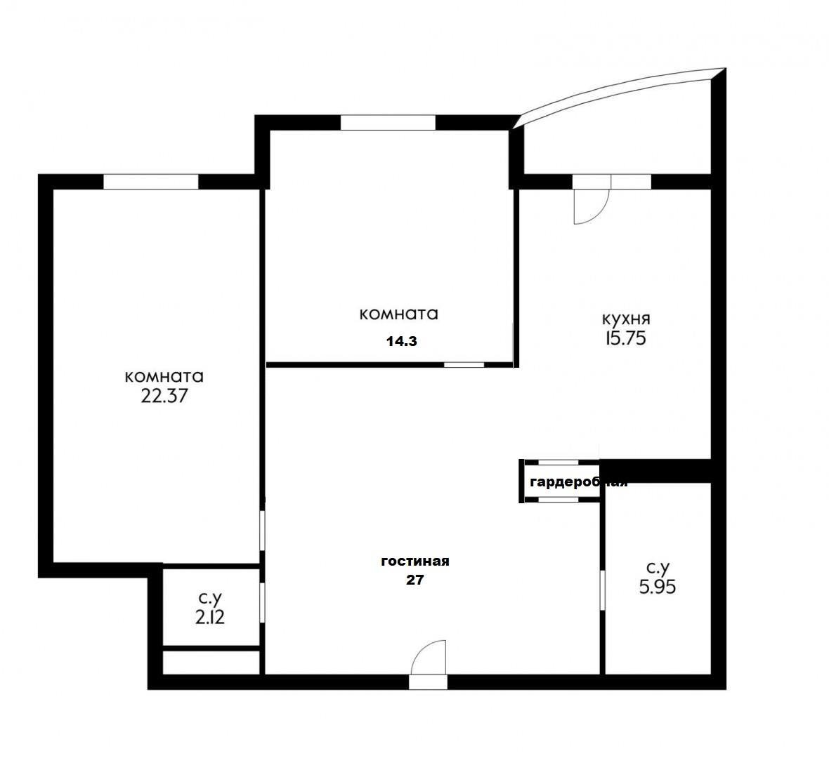 Фото №19: 2-комнатная квартира 90 м² - Краснодар, Западный внутригородской округ, мкр. Центральный, ул. Кубанская Набережная, 31/1