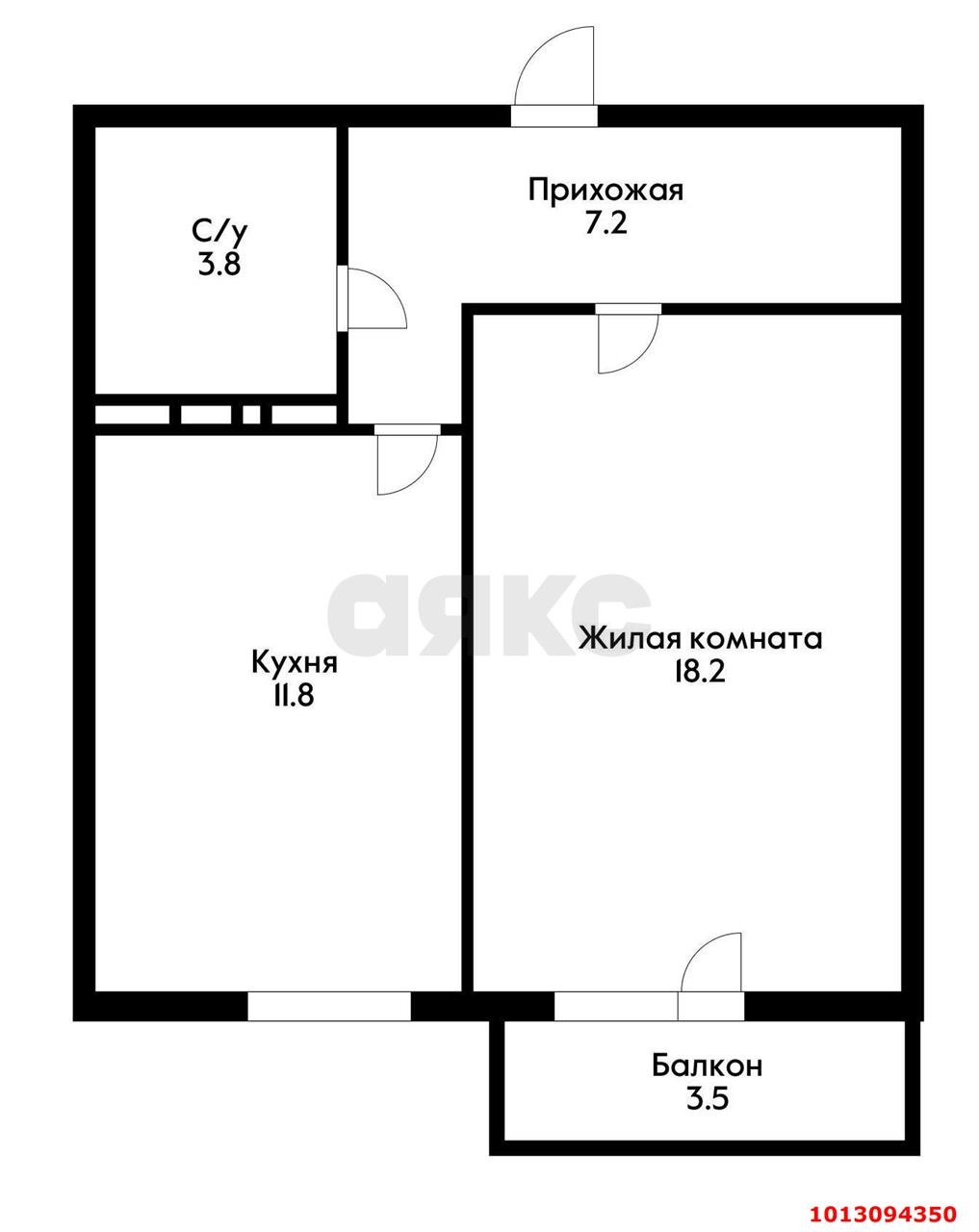 Фото №11: 1-комнатная квартира 39 м² - Краснодар, Гидростроителей, ул. Гидростроителей, 59/2