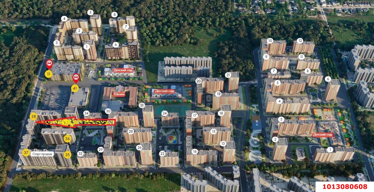 Фото №18: 1-комнатная квартира 39 м² - Краснодар, Прикубанский внутригородской округ, Губернский, мкр. 7-й квартал, ул. имени Героя Николая Шевелёва, 17