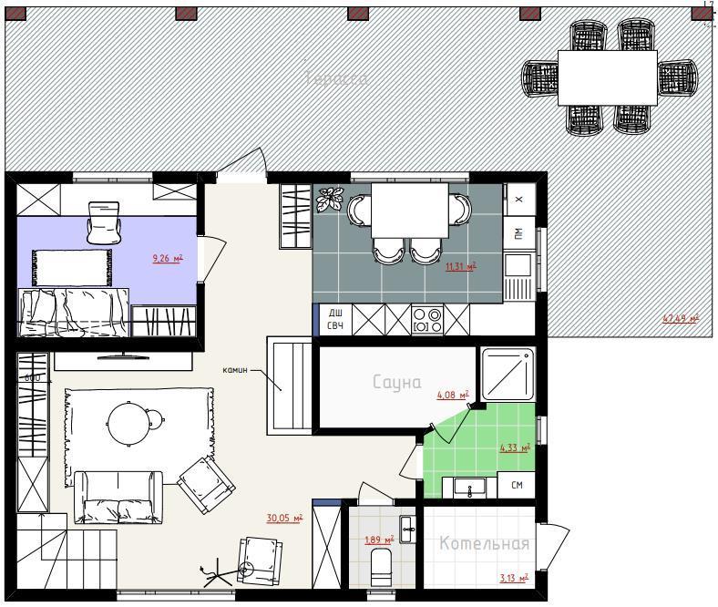 Фото №15: Дом 146 м² + 6 сот. - Краснодар, Прикубанский внутригородской округ, ст № 13 завода имени Седина, ул. имени Седина, 236