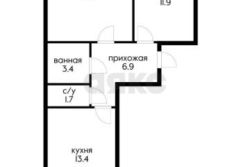 Фото №1: 2-комнатная квартира 53 м² - Краснодар, мкр. 4-й квартал, ул. Боспорская, 8