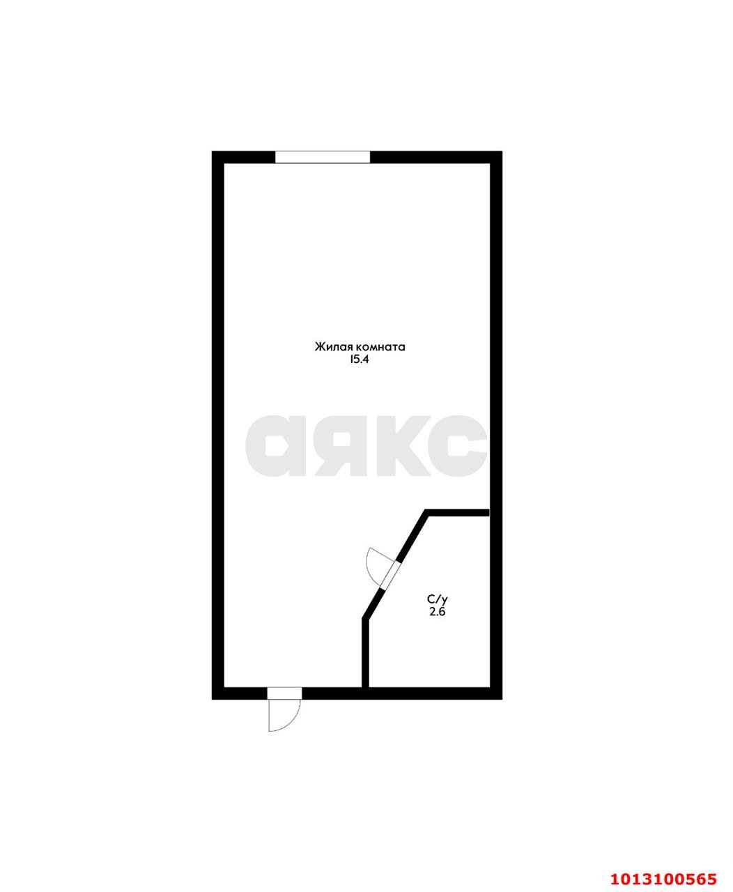 Фото №7: Студия 18 м² - Сочи, Хостинский, ж/р Хоста, ул. Глазунова, 2