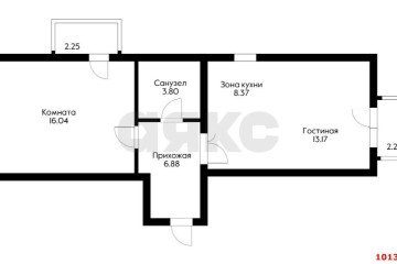Фото №2: 1-комнатная квартира 51 м² - Краснодар, мкр. жилой комплекс Португалия, ул. Лиссабонская, 109к24