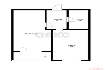 Фото №2: 1-комнатная квартира 37 м² - Краснодар, мкр. жилой комплекс Зелёная Территория, ул. имени Генерала Брусилова, 5лит1.2