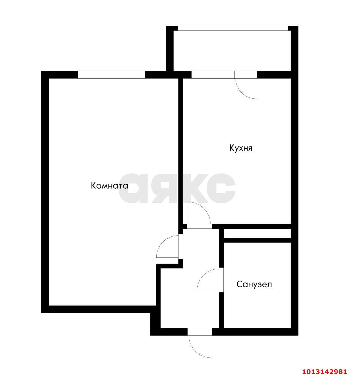 Фото №13: 1-комнатная квартира 38 м² - Берёзовый, Витаминкомбинат, ул. Профессора Рудакова, 7/36к5