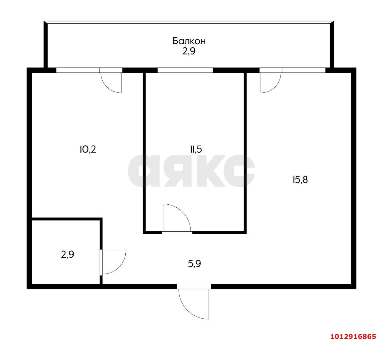 Фото №3: 2-комнатная квартира 46 м² - Краснодар, Сады Калинина, ул. Владимирская, 1