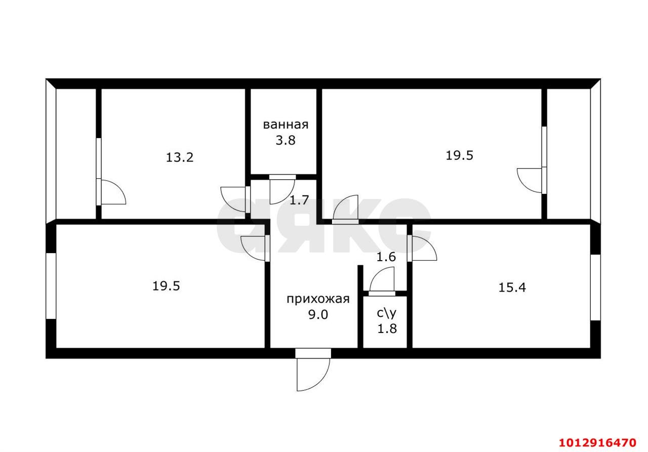 Фото №2: 3-комнатная квартира 89 м² - Краснодар, Микрохирургии глаза, ул. Академика Лукьяненко, 28