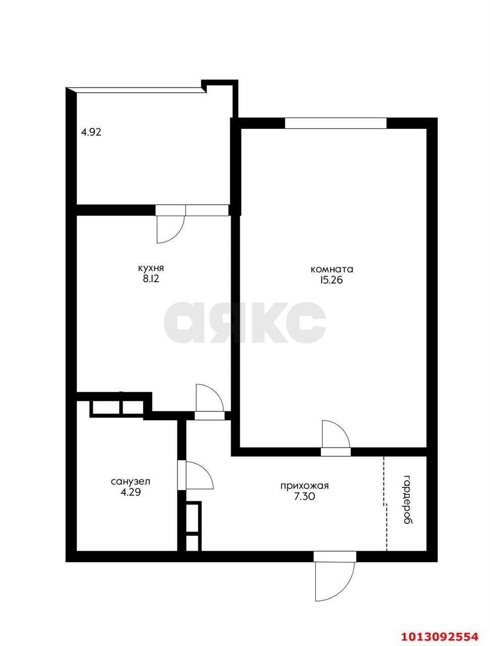 Фото №8: 1-комнатная квартира 40 м² - Краснодар, Догма Парк, ул. Марины Цветаевой, 17к1