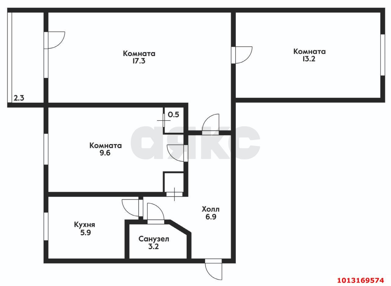Фото №5: 3-комнатная квартира 56 м² - Динская, ул. Красная, 88