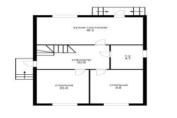 Фото №3: Дом 90 м² - Козет, п. коттеджный  Левый Берег, ул. Городская, 10