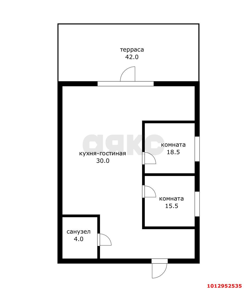 Фото №20: 3-комнатная квартира 106 м² - Краснодар, Прикубанский внутригородской округ, мкр. жилой комплекс Самолёт-4, ул. Ивана Беличенко, 95к1