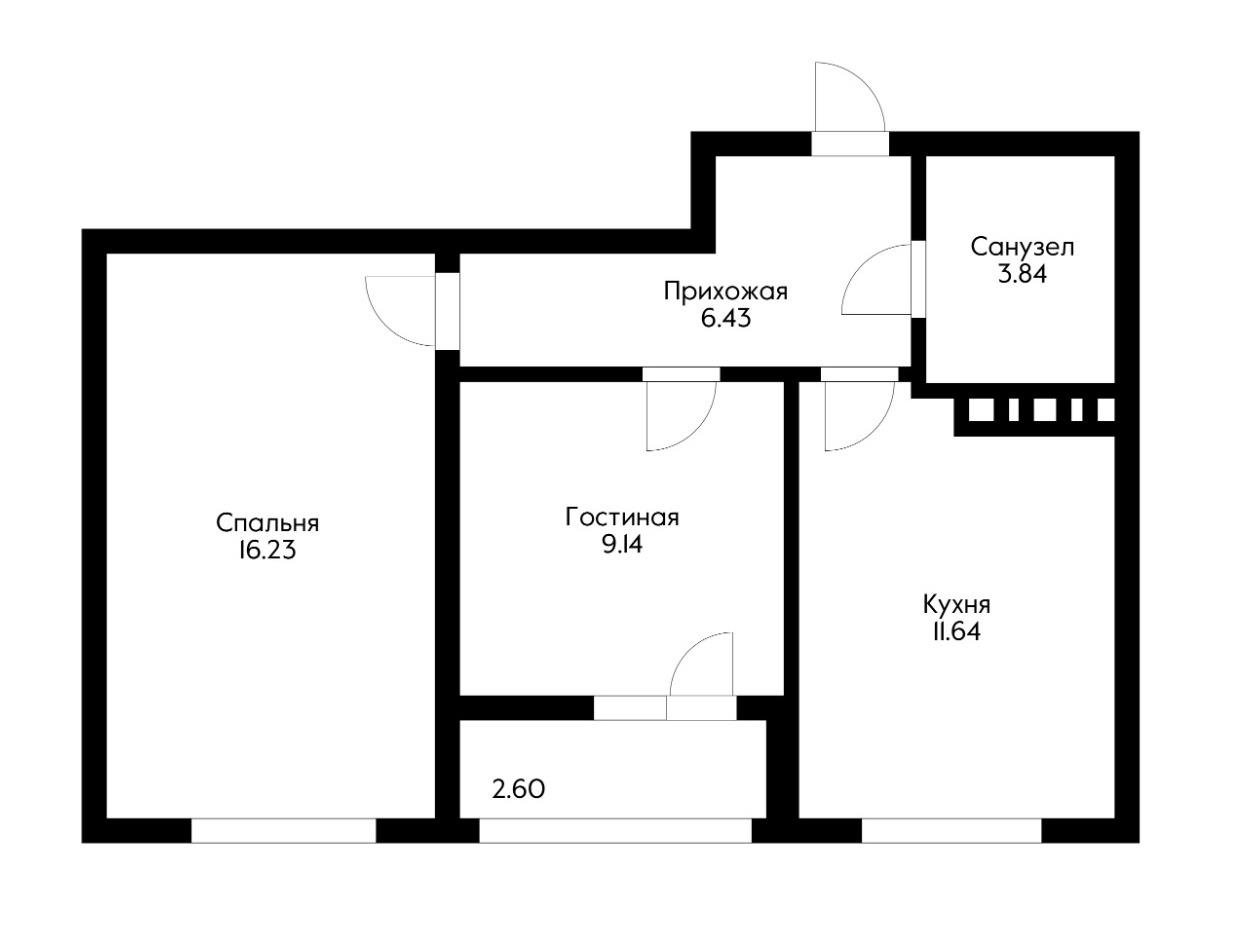 Фото №20: 2-комнатная квартира 50 м² - Краснодар, Прикубанский внутригородской округ, мкр. жилой комплекс Архитектор, ул. Наставников, 12к1