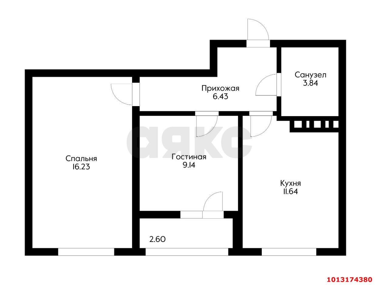 Фото №14: 2-комнатная квартира 50 м² - Краснодар, жилой комплекс Архитектор, ул. Наставников, 12к1
