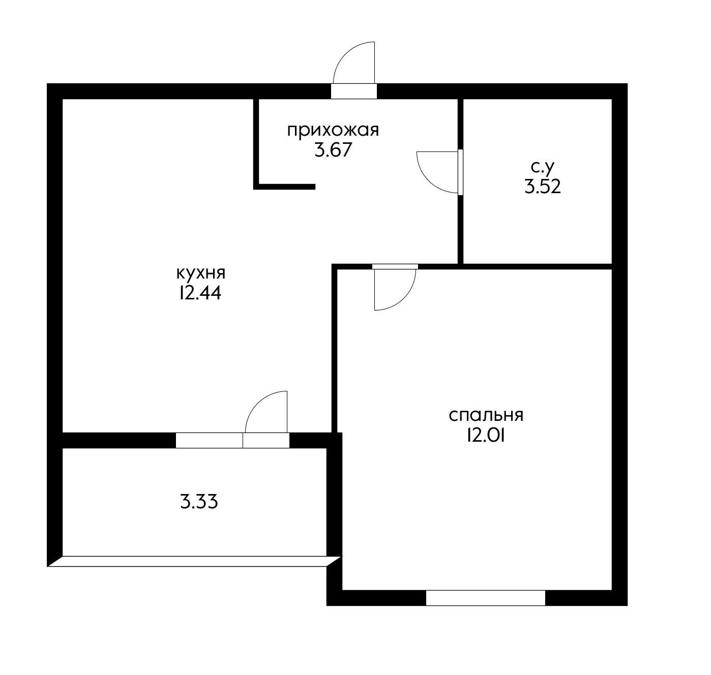 Фото №6: 1-комнатная квартира 35 м² - Краснодар, Прикубанский внутригородской округ, мкр. жилой комплекс Друзья, ул. имени Генерала Брусилова, 28к1
