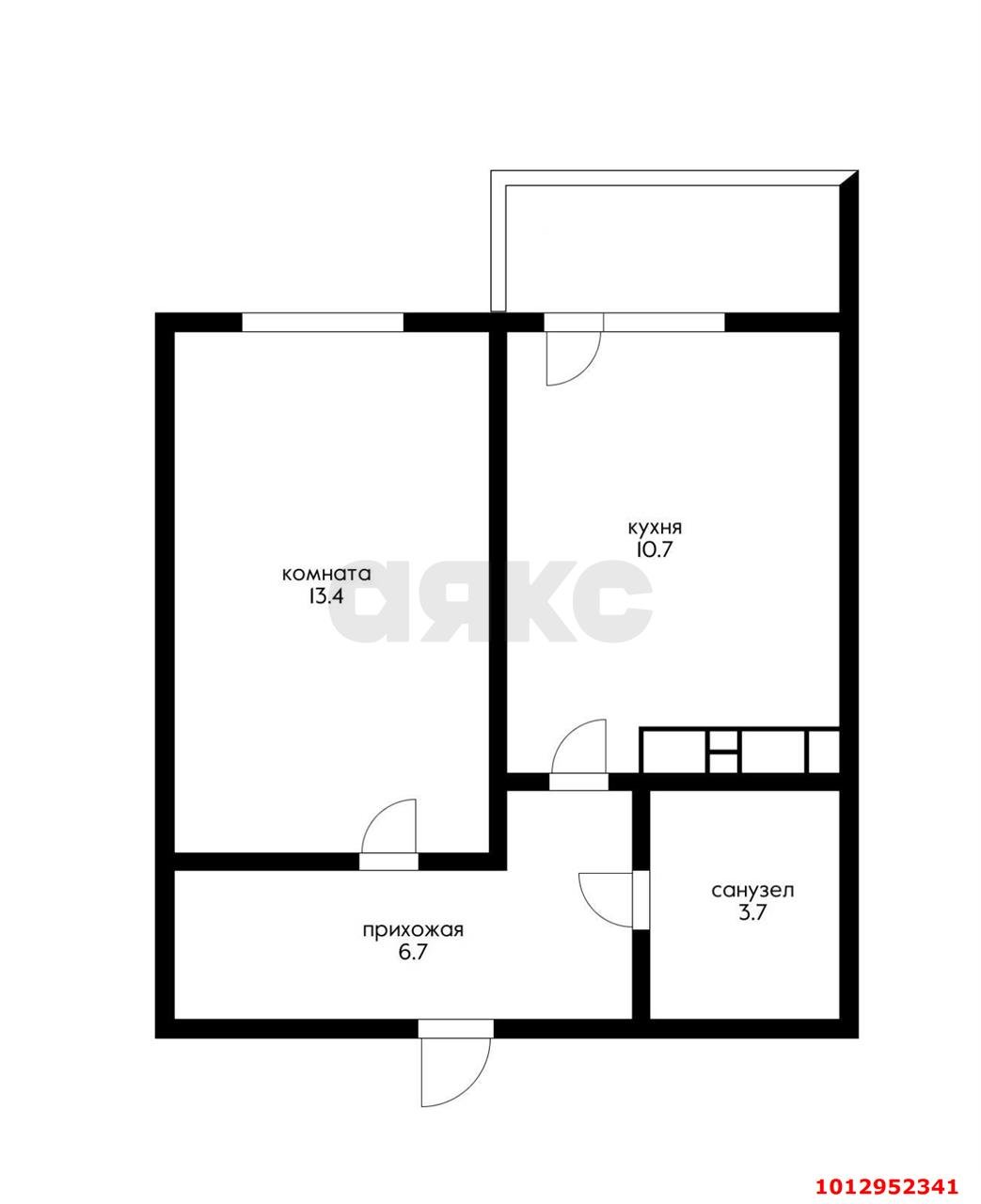 Фото №9: 1-комнатная квартира 37 м² - Краснодар, Прикубанский внутригородской округ, мкр. жилой комплекс Ракурс, ул. имени Героя Ростовского, 8к1