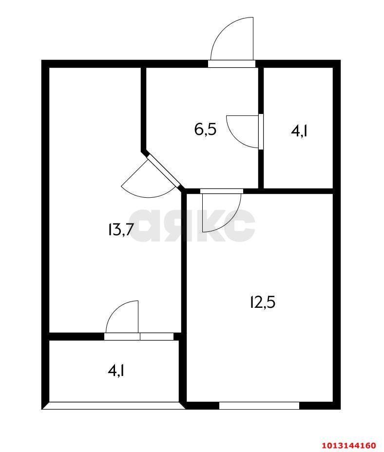 Фото №10: 1-комнатная квартира 34 м² - Краснодар, жилой комплекс Жилой Квартал, ул. им. Сорока А.М., 7