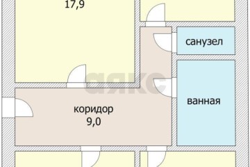 Фото №1: 3-комнатная квартира 69 м² - Яблоновский, ул. Чапаева, 10