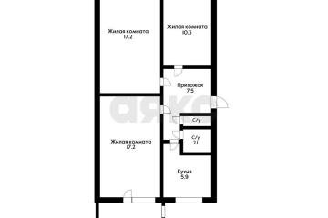 Фото №1: 3-комнатная квартира 61 м² - Лорис, мкр. Карасунский внутригородской округ, 2