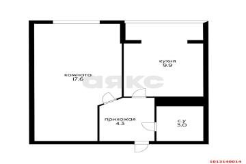 Фото №4: 1-комнатная квартира 35 м² - Краснодар, мкр. жилой комплекс Смарт Лайф, ул. Ростовское шоссе, 30Вк3