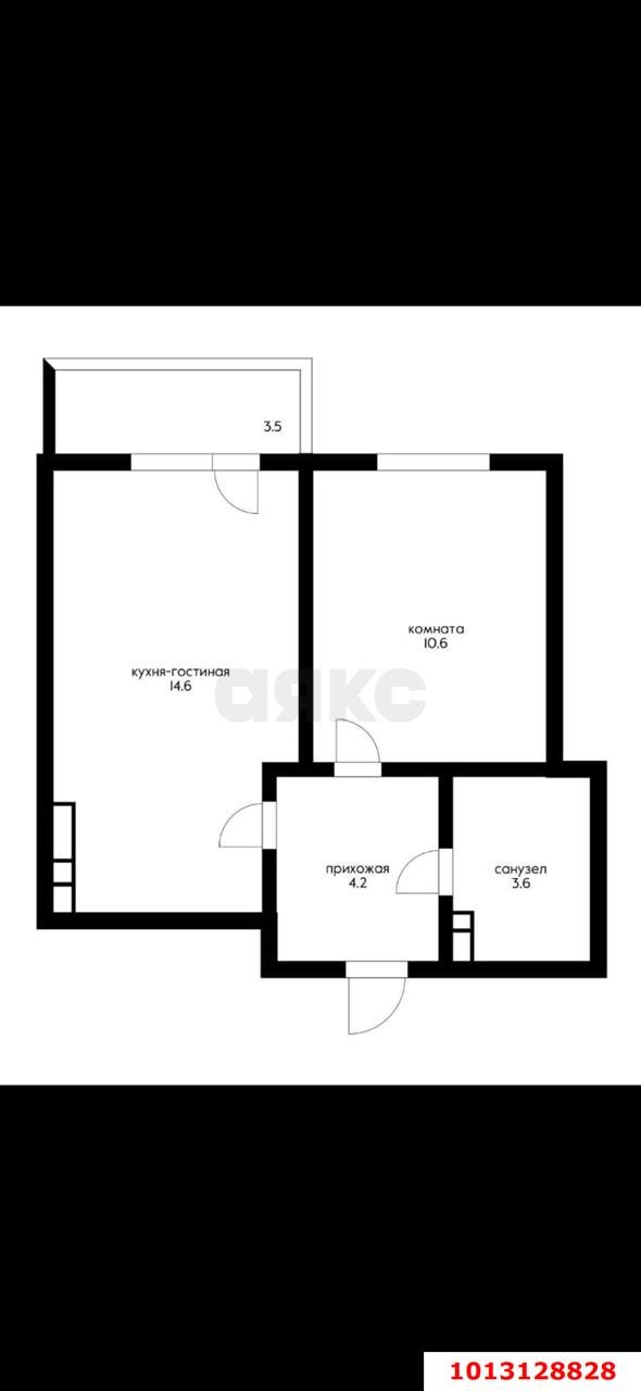 Фото №15: 1-комнатная квартира 35 м² - Краснодар, жилой комплекс Сармат, ул. Западный Обход, 65к1