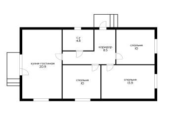 Фото №2: Дом 84 м² - Южный, п. коттеджный  Южная столица, пер. Сочинский
