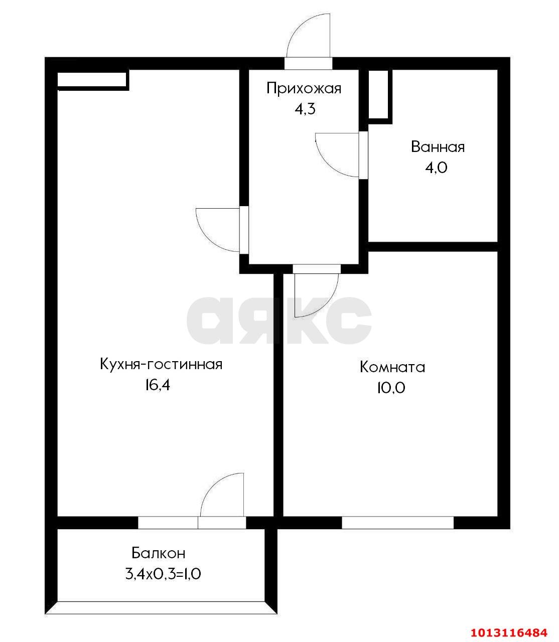 Фото №15: 1-комнатная квартира 35 м² - Краснодар, жилой комплекс Ракурс, ул. имени Героя Ростовского, 8к5