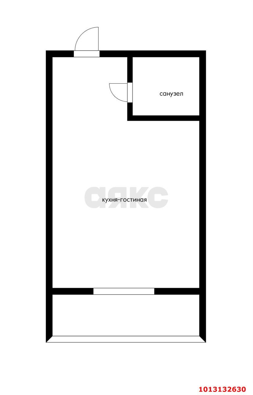 Фото №2: Студия 24 м² - Российский, Прикубанский внутригородской округ, ул. Куликова Поля, 5