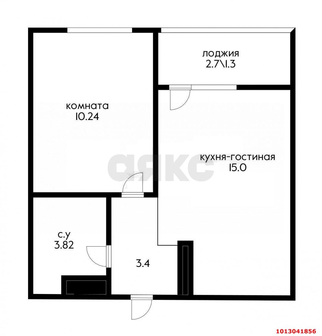 Фото №4: 1-комнатная квартира 34 м² - Краснодар, жилой комплекс Новые Сезоны, ул. Скандинавская, 1к12