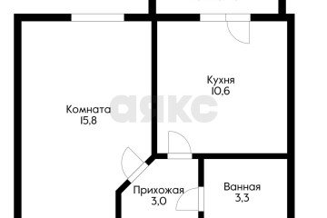 Фото №5: 1-комнатная квартира 33 м² - Новая Адыгея, мкр. жилой комплекс Мега, ул. Бжегокайская, 90/3к2