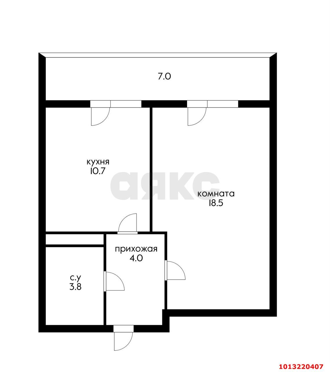 Фото №10: 1-комнатная квартира 44 м² - Краснодар, жилой комплекс Мелодия, ул. Гидростроителей, 59/2