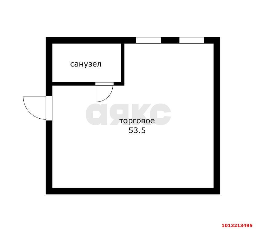 Фото №12: Коммерция 53 м² - Новая Адыгея, мкр. ЖК Виноградъ, ул. Бжегокайская, 19к1