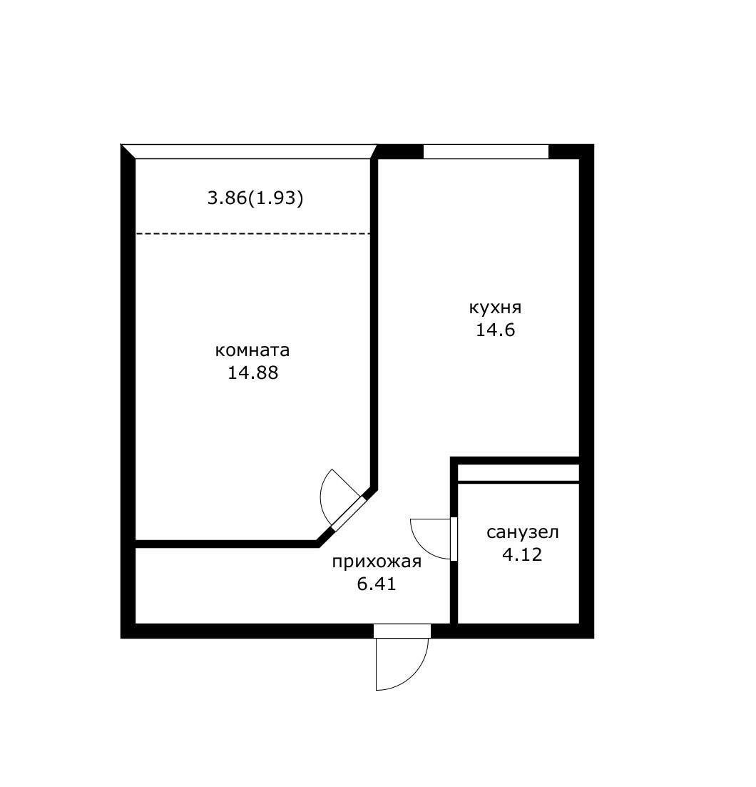 Фото №6: 1-комнатная квартира 43 м² - Краснодар, Центральный внутригородской округ, мкр. Черёмушки, ул. Обрывная, 132/1к4
