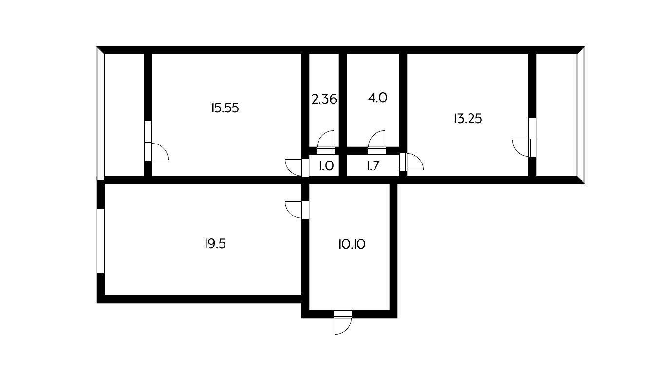 Фото №15: 2-комнатная квартира 71 м² - Краснодар, Западный внутригородской округ, мкр. Юбилейный, ул. Рождественская набережная, 51