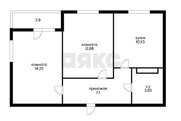 Фото №3: 2-комнатная квартира 49 м² - Краснодар, мкр. Карасунский внутригородской округ, ул. Владимира Жириновского