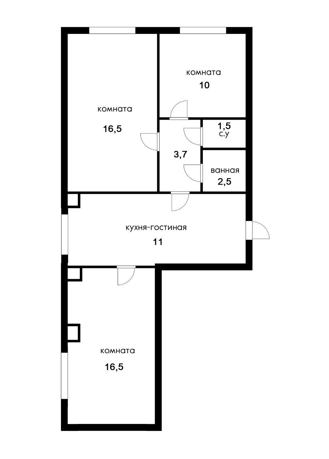 Фото №14: 3-комнатная квартира 59 м² - Краснодар, Прикубанский внутригородской округ, мкр. Краевая Клиническая Больница, ул. 1 Мая, 262