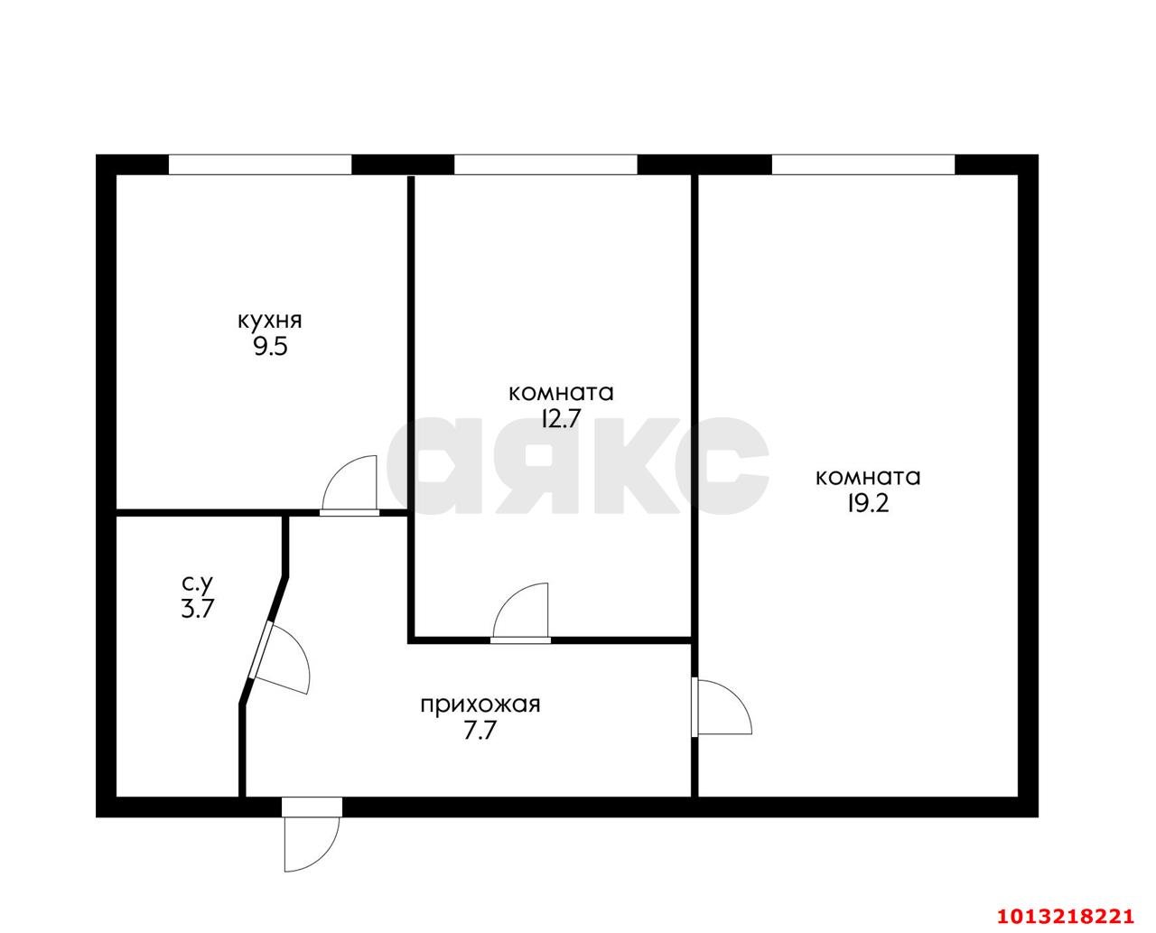 Фото №18: 2-комнатная квартира 52 м² - Краснодар, Музыкальный, ул. имени С.С. Прокофьева, 15
