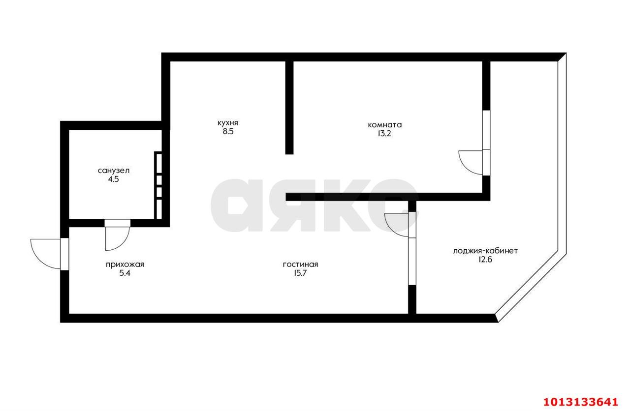 Фото №2: 2-комнатная квартира 53 м² - Краснодар, Любимово, 11