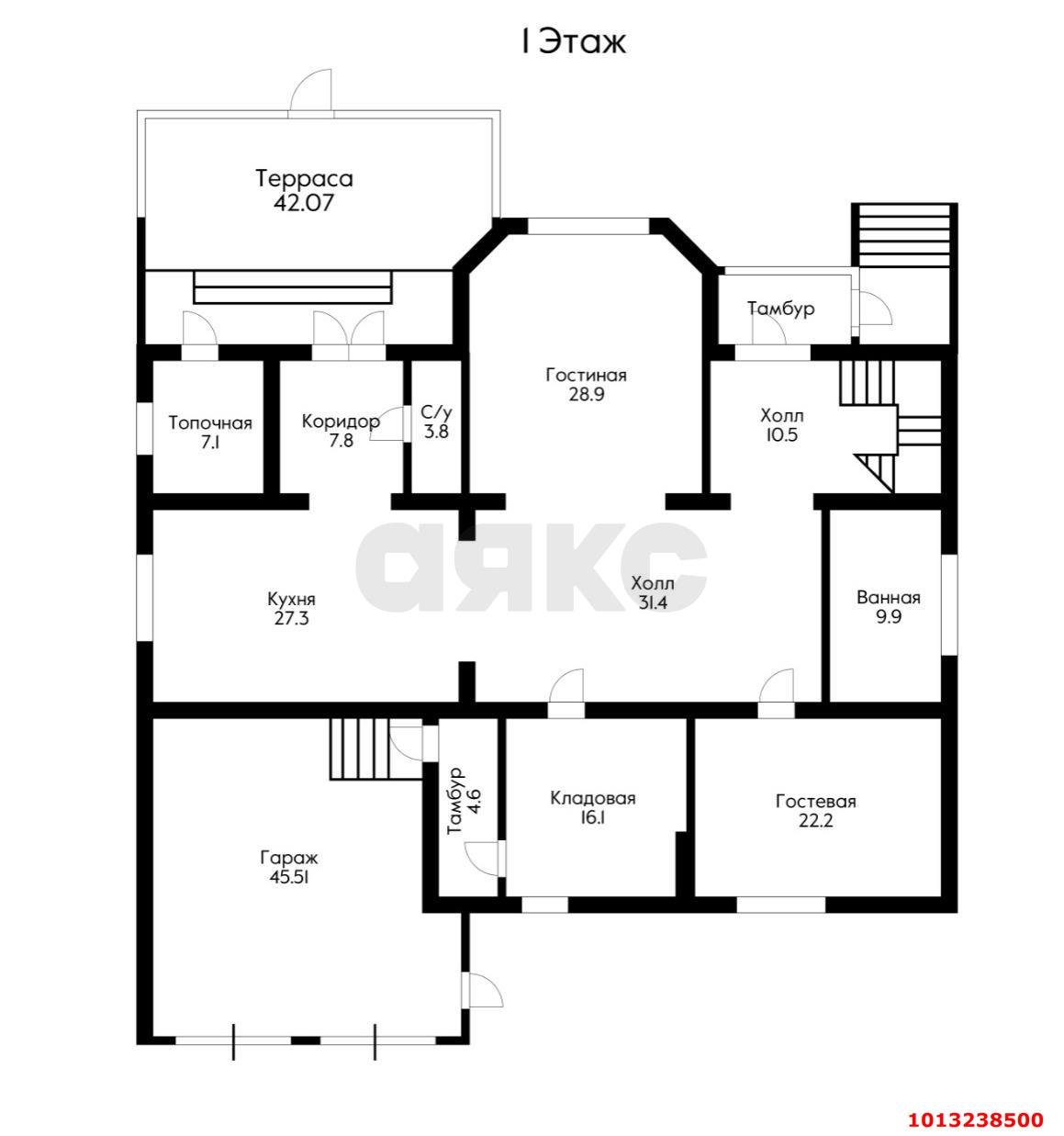 Фото №15: Дом 334 м² + 8.1 сот. - Краснодар, Прикубанский внутригородской округ, Круглик, мкр. Табачная Фабрика, ул. Академическая, 13